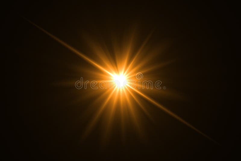 Lens Flare Light on Back Background Stock Illustration - Illustration of  flash, film: 170156885