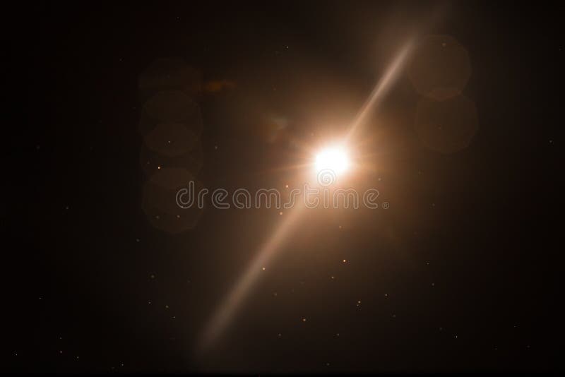 Lens Flare ,Sun Flare on black background object design