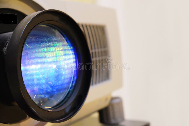Lens photo of projector royalty free stock images