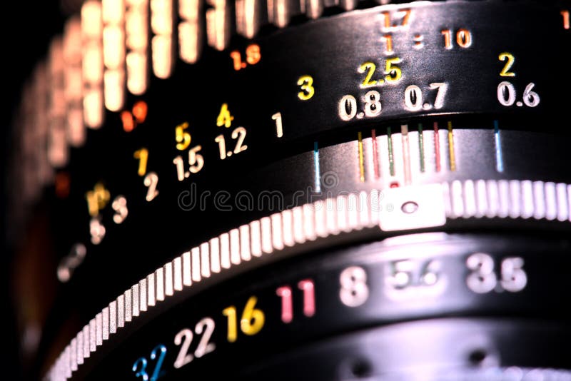 Lens photo scale royalty free stock photography