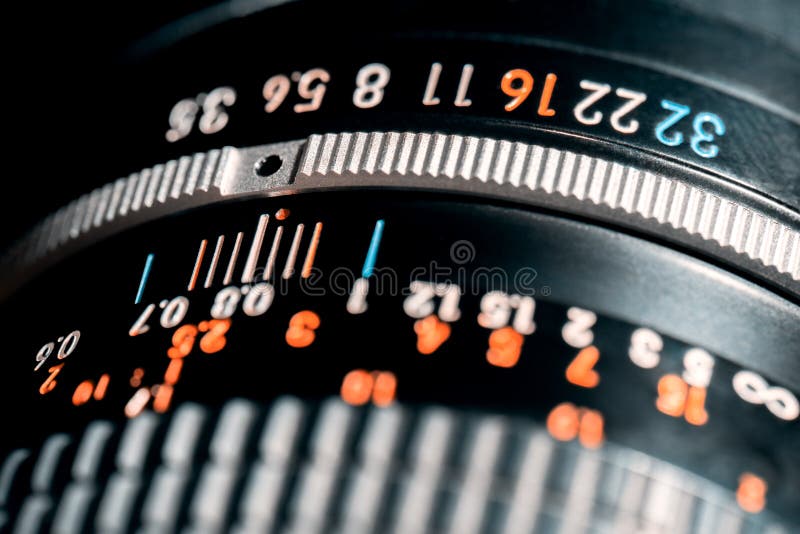 Lens photo scale royalty free stock images