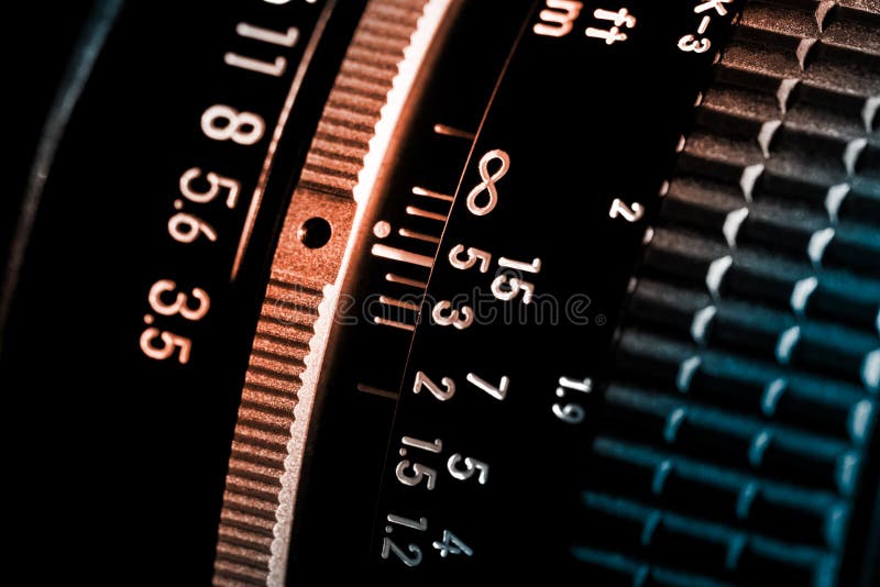 Lens photo scale royalty free stock image