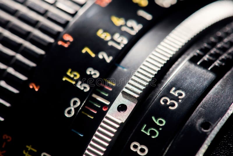 Lens photo scale stock photography