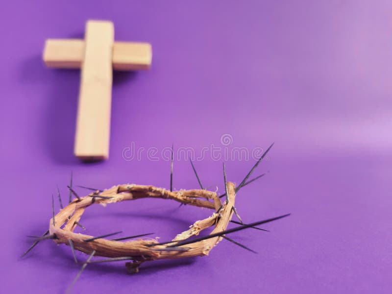 Lent Season,Holy Week and Good Friday Concepts - Photo of Crown of Thorns  Background. Stock Photo Stock Image - Image of lent, give: 206774827