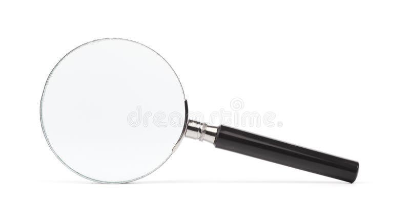 Lente d'ingrandimento fotografie stock Lente d'ingrandimento fotografie stock