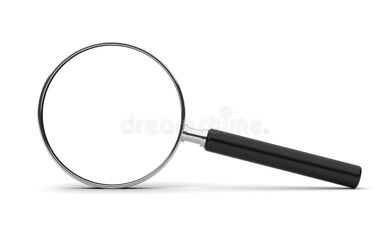Lente d'ingrandimento fotografia stock libera da diritti Lente d'ingrandimento fotografia stock libera da diritti