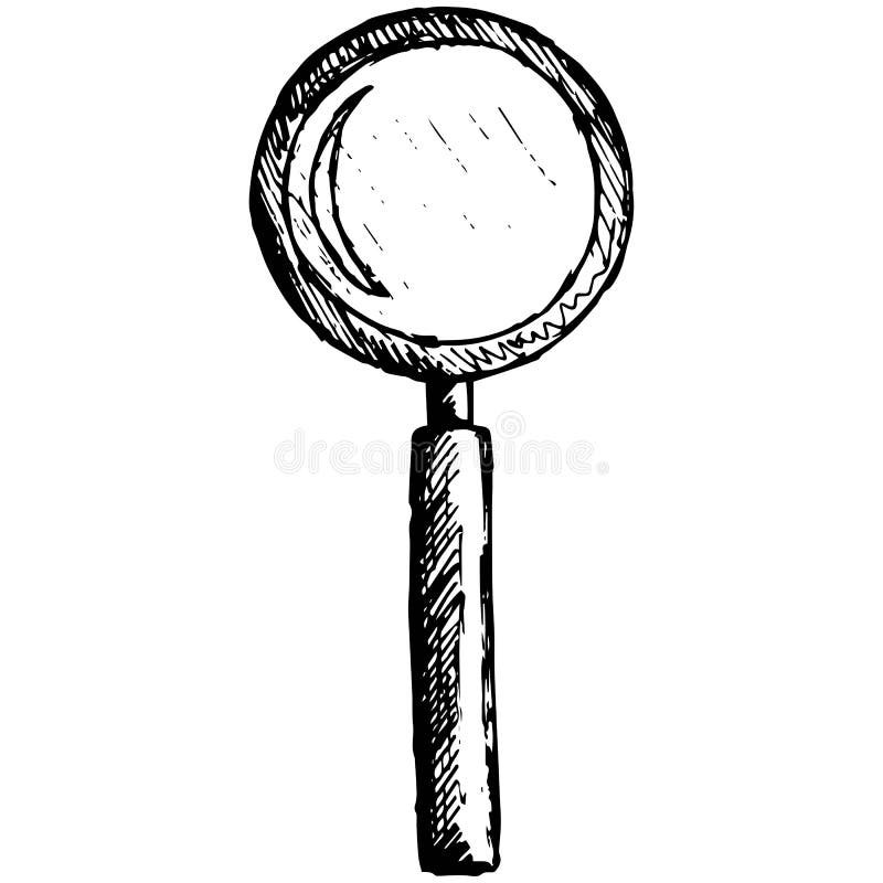 Lente d'ingrandimento illustrazione vettoriale Lente d'ingrandimento illustrazione vettoriale