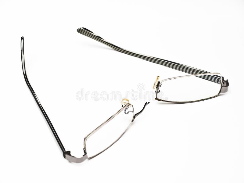 Lentes quebradas imagen de archivo libre de regalías Lentes quebradas imagen de archivo libre de regalías