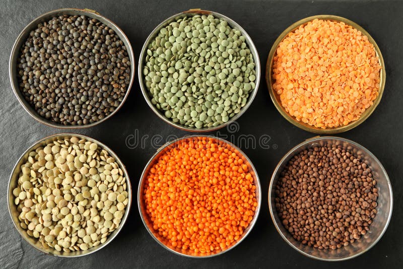Lenticchie fotografia stock