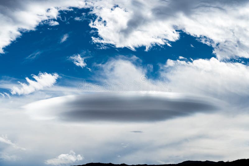 Lenticular cloud over Anza Borrego Desert