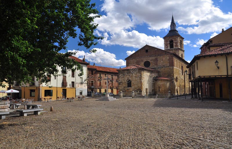 Leon, Hiszpania, placa Del Grano obrazy stock Leon, Hiszpania, placa Del Grano obrazy stock