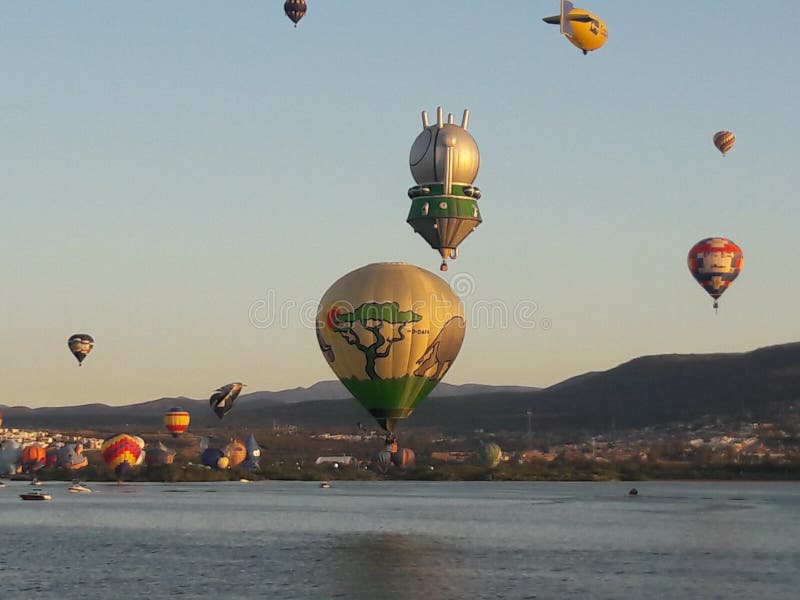 Leon Mexico International Hot Air Balloon Festival FIG royalty free stock photos Leon Mexico International Hot Air Balloon Festival FIG royalty free stock photos