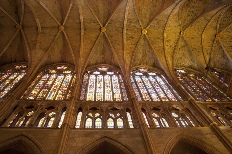 Leon's cathedral royalty free stock photo Leon's cathedral royalty free stock photo
