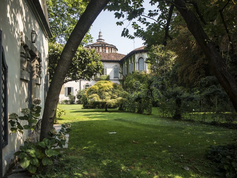 Leonardo garden in Italy. stock image. Image of detail - 101660383