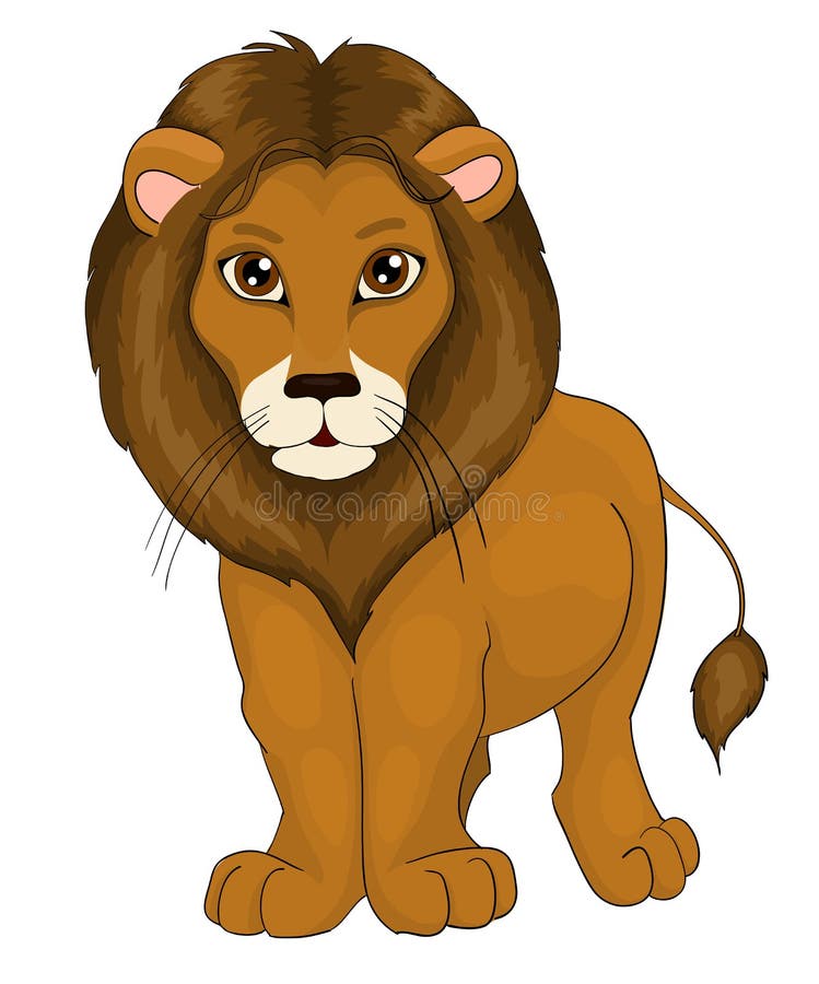 Leone del fumetto royalty illustrazione gratis Leone del fumetto royalty illustrazione gratis