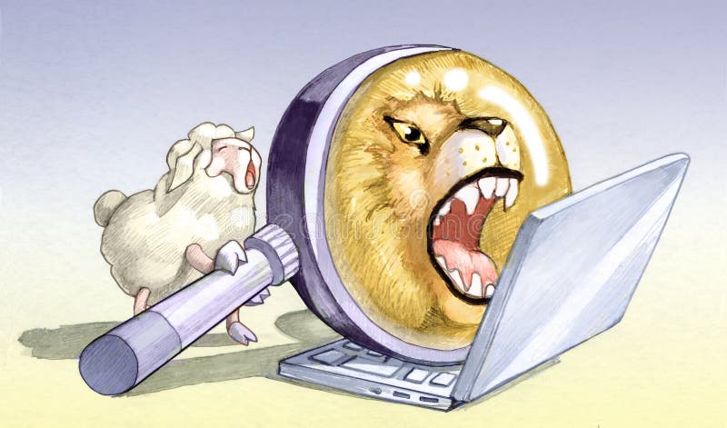 Leoni falsi delle pecore illustrazione di stock Leoni falsi delle pecore illustrazione di stock