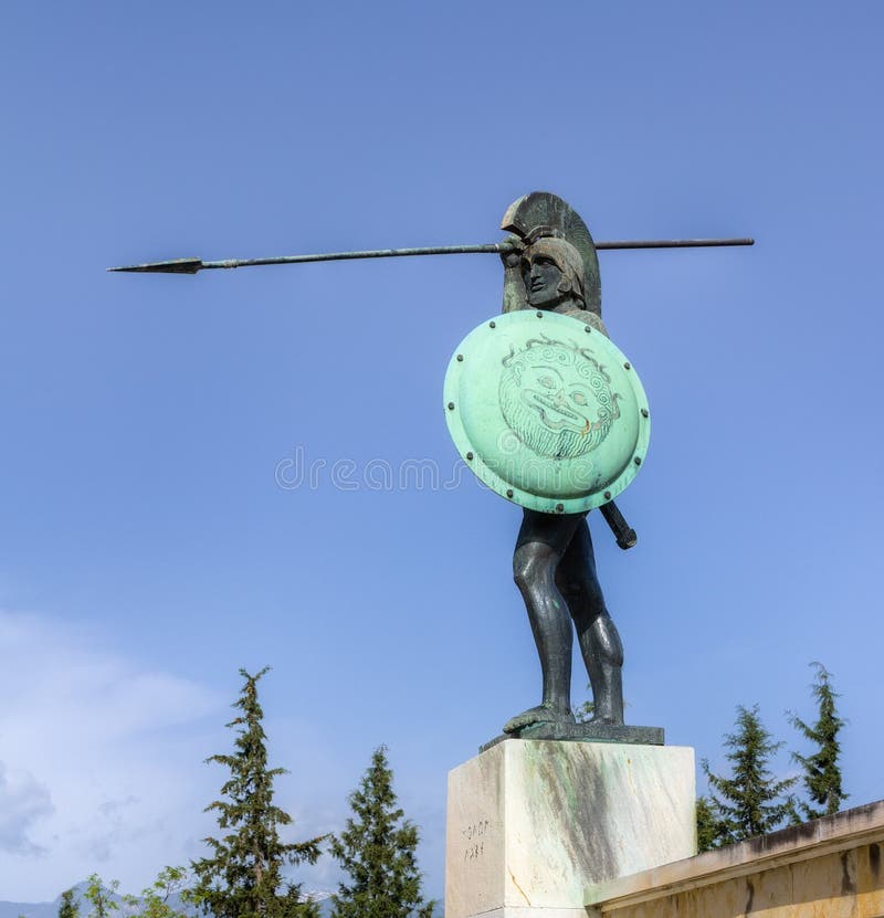 Leonidas Statue, Thermopylae, Greece Stock Photo Image of persian