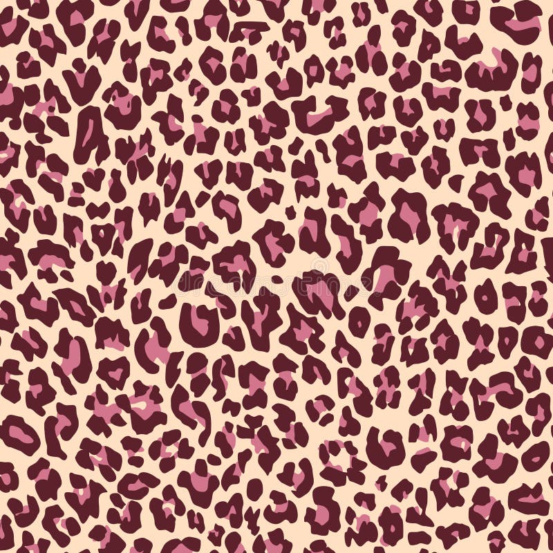 Leopard Fur Pattern Texture Repeating Seamless Pink Black Print Stock ...