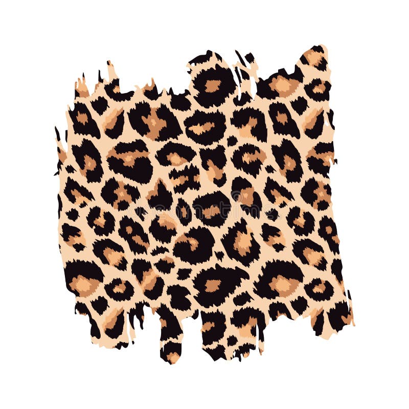Wild Leopard Print Stock Clipart, Royalty-Free