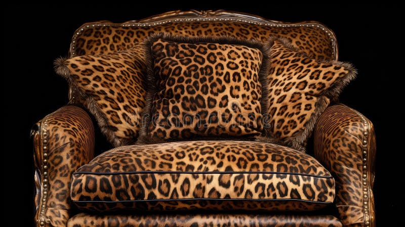 Leopard print textures royalty free illustration
