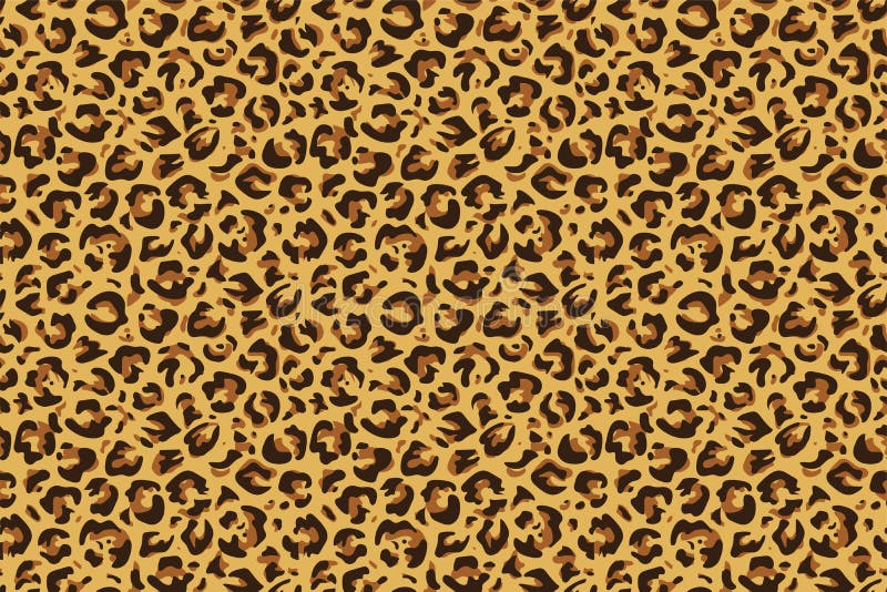 Leopard seamless print. Cheetah jaguar exotic animal skin pattern, luxury fashion wallpaper. Vector textile design