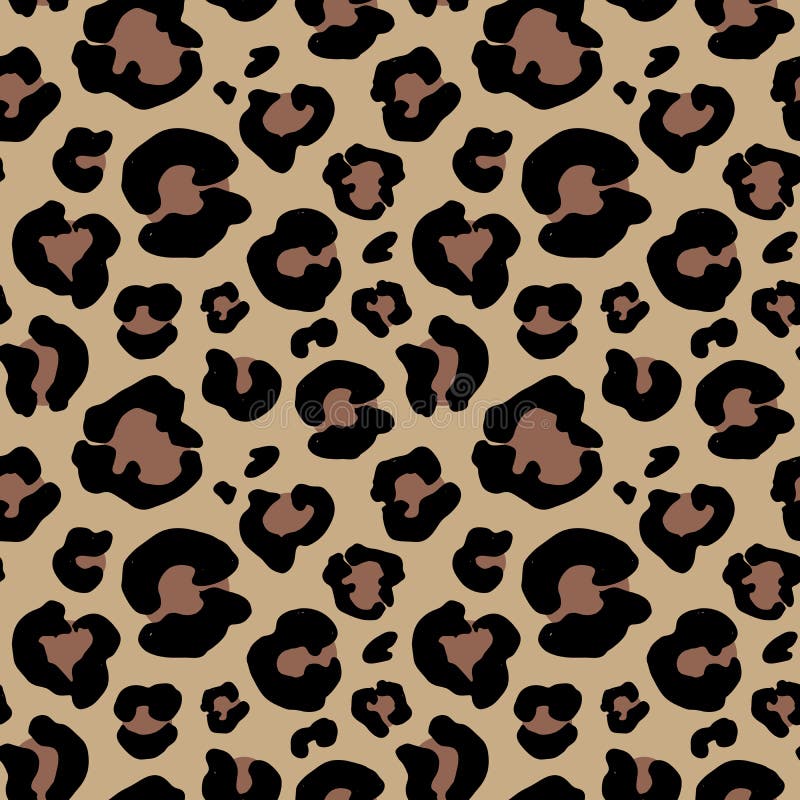 Leopard Print Seamless Pattern Stock Illustrations – 35,560