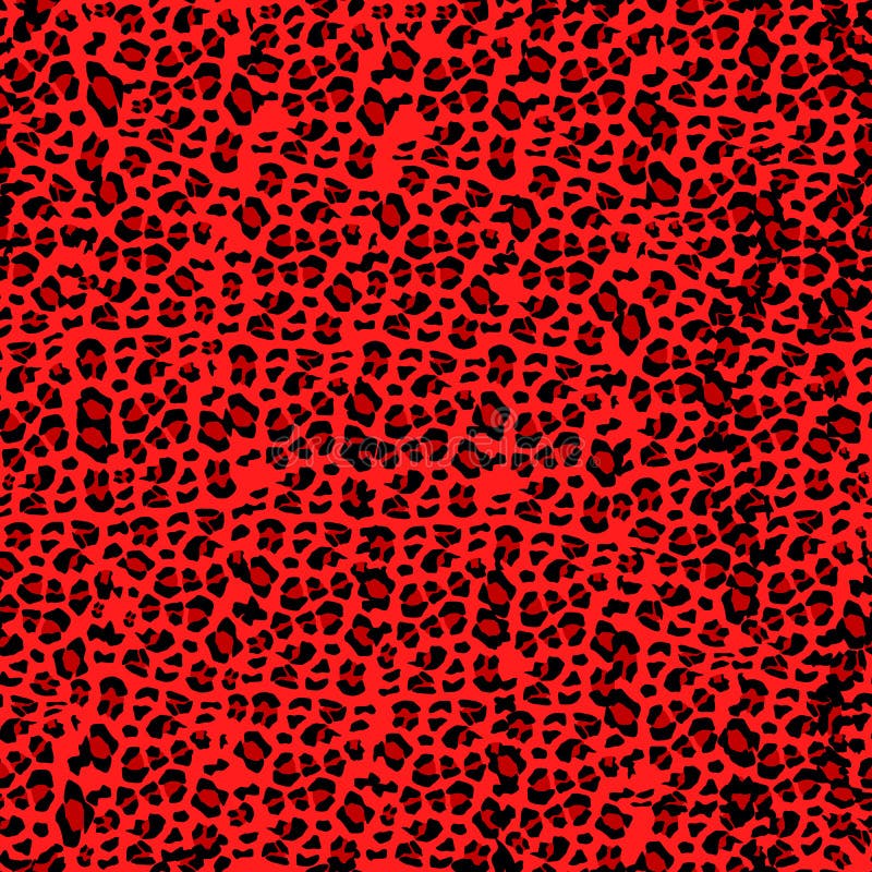 Leopardmodell S? ml? st tryck Realistisk djur textur Svarta och röda fläckar på en beige bakgrund Abstrakt upprepa stock illustrationer