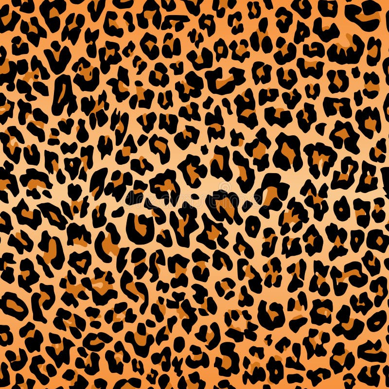 Leopardmodelltextur som upprepar sömlös hud för tryck för apelsinsvartpäls vektor illustrationer