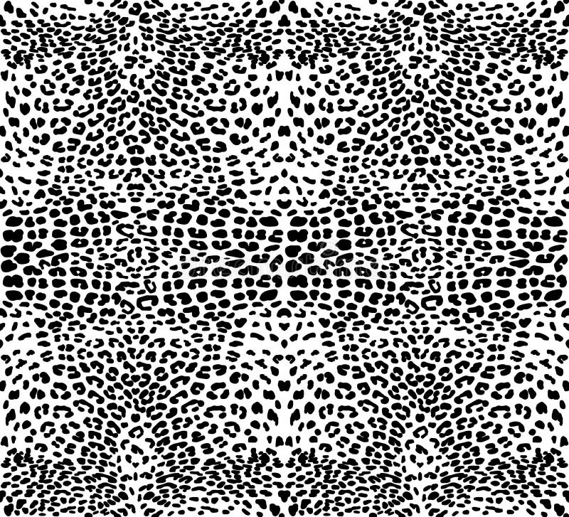 Leopardmodelltextur som upprepar sömlös monokromsvartvit vektor illustrationer Leopardmodelltextur som upprepar sömlös monokromsvartvit vektor illustrationer