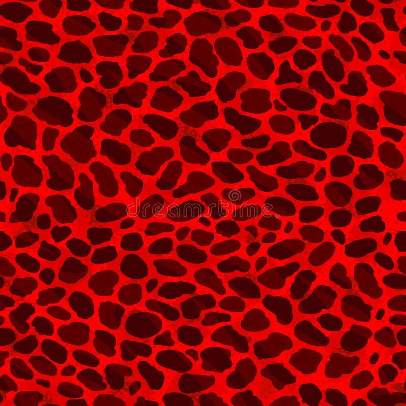 Leopardo inconsútil del volcán, ocelote o impresión salvaje del modelo de la piel del gato stock de ilustración Leopardo inconsútil del volcán, ocelote o impresión salvaje del modelo de la piel del gato stock de ilustración
