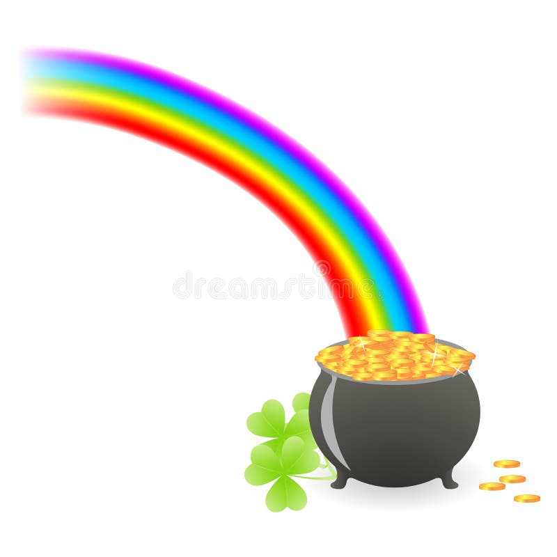 Leprechaun treasure cauldron