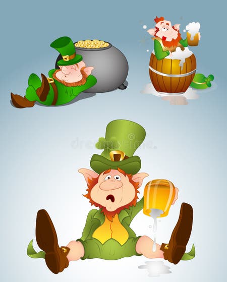 Drunk Leprechaun Stock Illustrations – 346 Drunk Leprechaun Stock