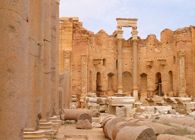 Libya Tripoli Leptis Magna Roman City - Birthplace of the Roman emperor, Septimius Severus - UNESCO World Heritage site. Libya Tripoli Leptis Magna Roman City - Birthplace of the Roman emperor, Septimius Severus - UNESCO World Heritage site.