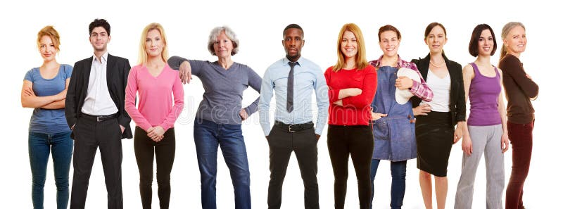 Les adultes en tant que groupe en tant que concept de société photo libre de droits