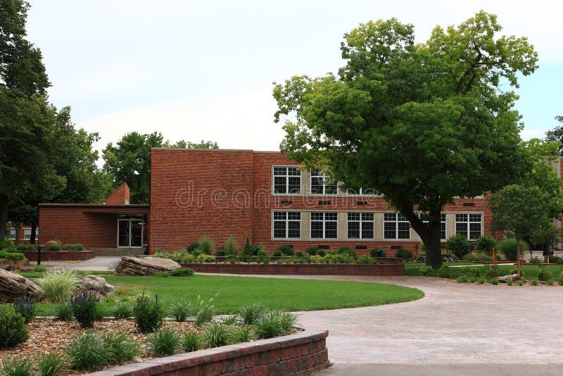 Sams Hall Of Fine Arts is one of many red brick buildings on the campus of Kansas Wesleyan University in Salina Kansas. Sams Hall Of Fine Arts is one of many red brick buildings on the campus of Kansas Wesleyan University in Salina Kansas.