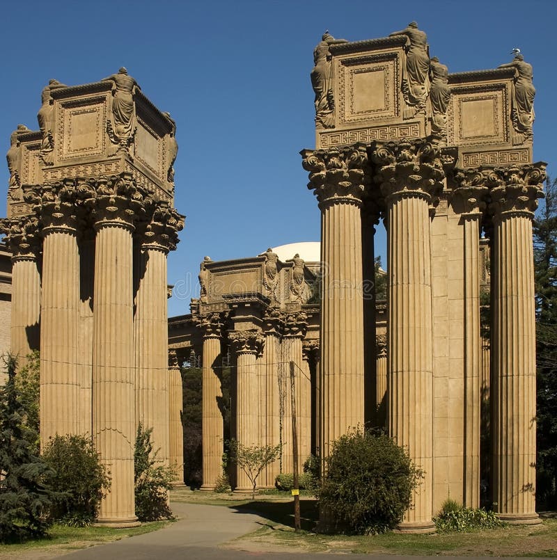 The Palace of Fine Arts in San Francisco. The Palace of Fine Arts in San Francisco