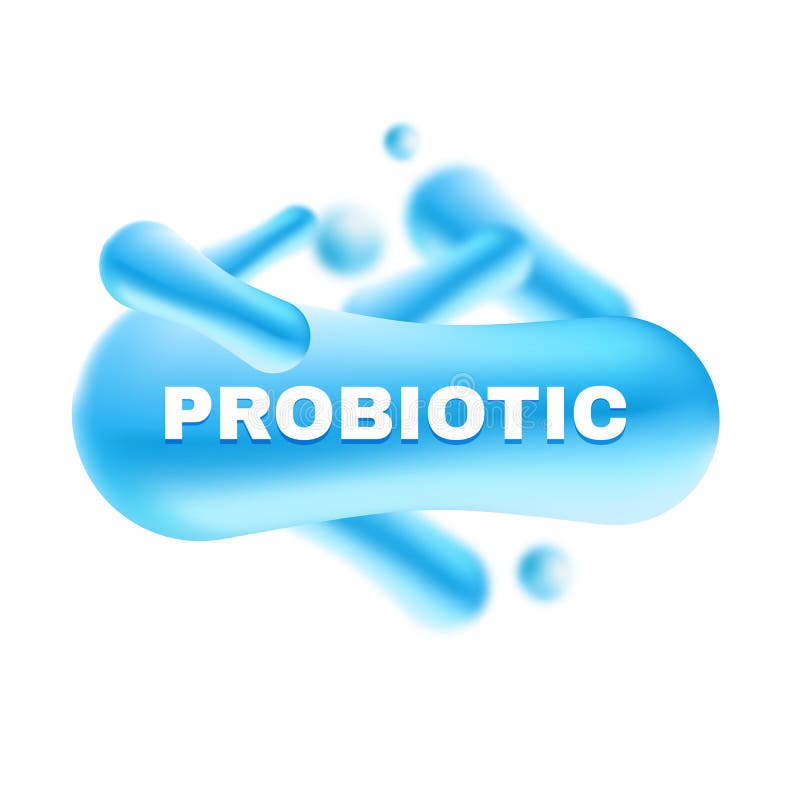 Les bactéries de Probiotics dirigent l'illustration Bactéries microscopiques illustration libre de droits Les bactéries de Probiotics dirigent l'illustration Bactéries microscopiques illustration libre de droits