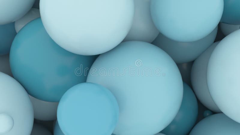 Les ballons bleu turquoise de vert de naissance de bulle naissent sur fond blanc de remplissage sphères entiers de ballons d'écran illustration de vecteur