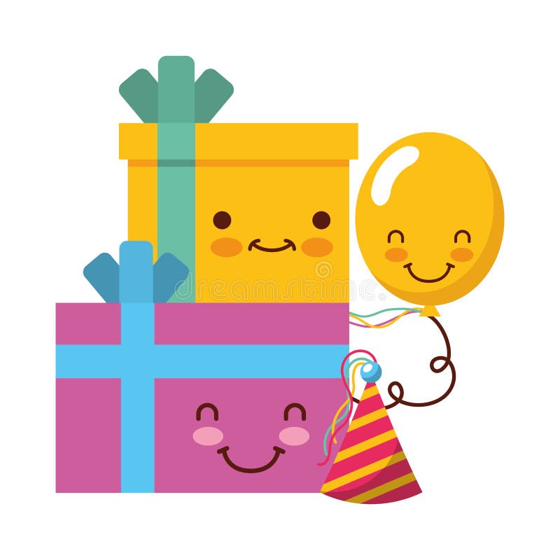 Les Ballons De Bande Dessinee De Kawaii D Anniversaire Font La Fete Illustration De Vecteur Illustration Du Helium Enfance Les Ballons De Bande Dessinee De Kawaii D Anniversaire Font La Fete Illustration De Vecteur Illustration Du Helium Enfance