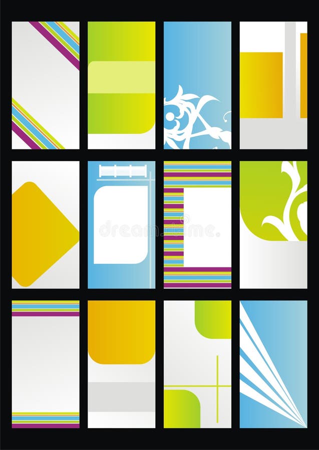 les cartes de visite professionnelle de visite conçoivent le descripteur réglé illustration libre de droits les cartes de visite professionnelle de visite conçoivent le descripteur réglé illustration libre de droits