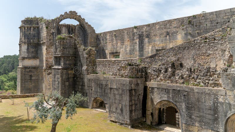 Les chevaliers du Templar ou des couvents du Christ se retranchent, détaillent, Tomar, Portugal photos libres de droits Les chevaliers du Templar ou des couvents du Christ se retranchent, détaillent, Tomar, Portugal photos libres de droits