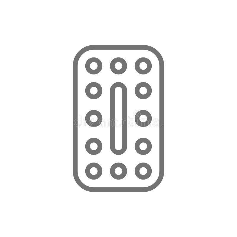 Les contraceptifs oraux, pilules hormonales, les comprimés contraceptifs rayent l'icône illustration de vecteur Les contraceptifs oraux, pilules hormonales, les comprimés contraceptifs rayent l'icône illustration de vecteur
