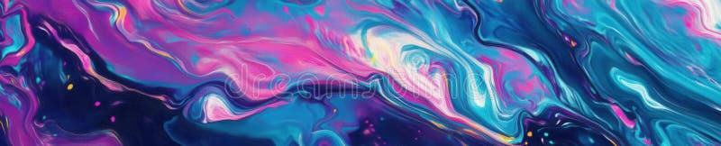Les couleurs coulent dans le style abstrait expressionniste pour créer une scène rêvée illustration de vecteur