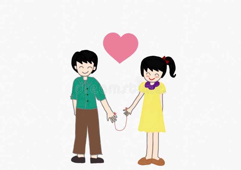 Les couples tiennent des mains illustration stock Les couples tiennent des mains illustration stock