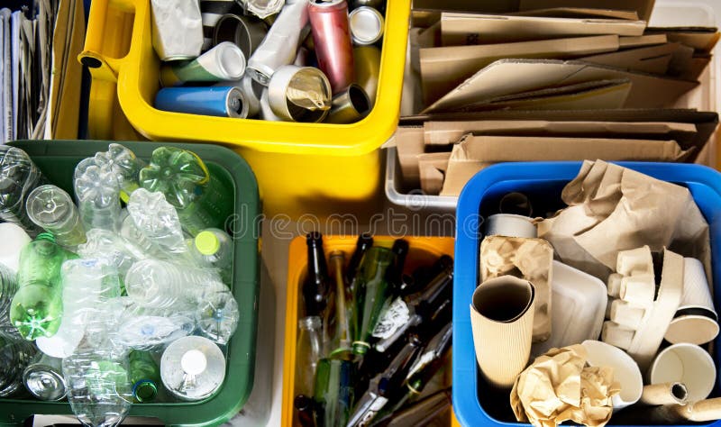 Les déchets pour réutilisent et réduisent l'environnement d'écologie