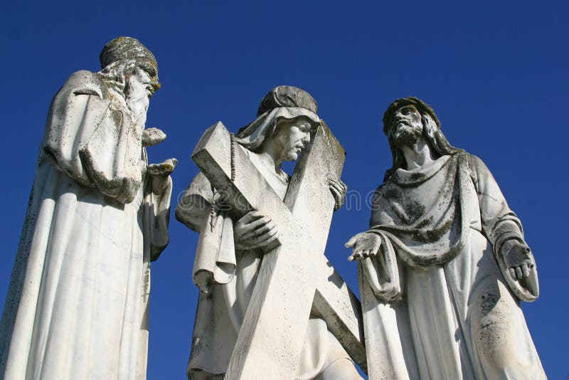 2nd Stations of the Cross, Jesus is given his cross, basilica Assumption of the Virgin Mary in Marija Bistrica, Croatia. 2nd Stations of the Cross, Jesus is given his cross, basilica Assumption of the Virgin Mary in Marija Bistrica, Croatia