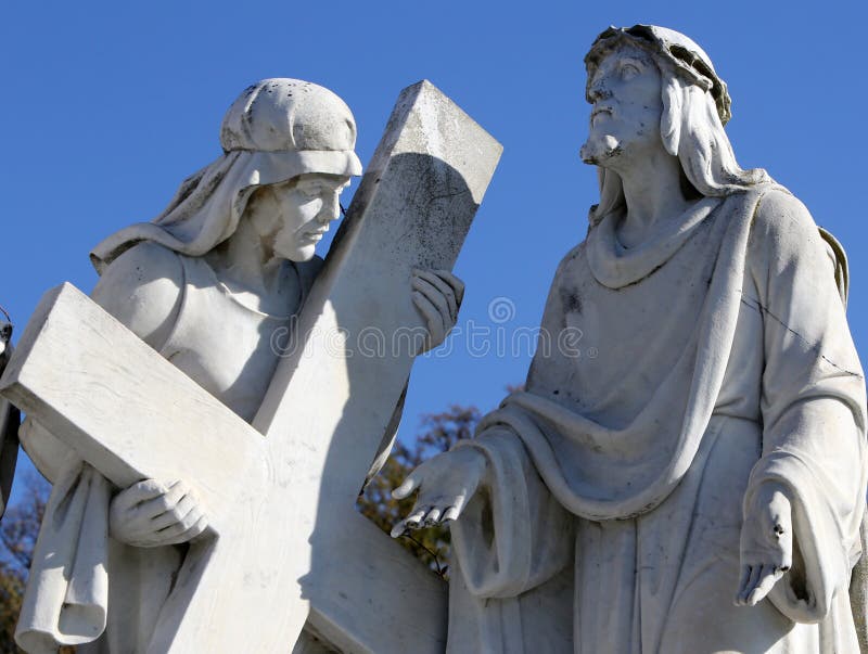 2nd Stations of the Cross, Jesus is given his cross, pilgrimage Sanctuary, Assumption of the Virgin Mary in Marija Bistrica, Croatia. 2nd Stations of the Cross, Jesus is given his cross, pilgrimage Sanctuary, Assumption of the Virgin Mary in Marija Bistrica, Croatia