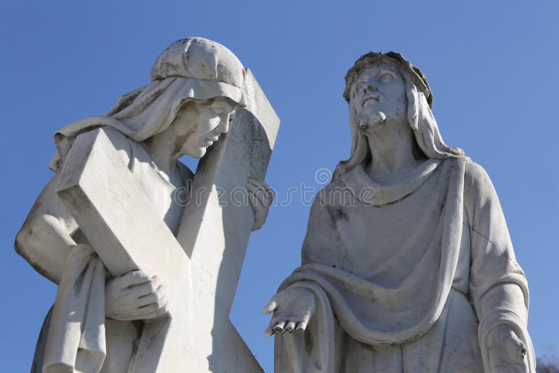 2nd Stations of the Cross, Jesus is given his cross, pilgrimage Sanctuary, Assumption of the Virgin Mary in Marija Bistrica, Croatia. 2nd Stations of the Cross, Jesus is given his cross, pilgrimage Sanctuary, Assumption of the Virgin Mary in Marija Bistrica, Croatia