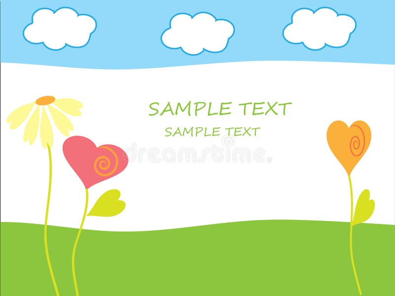 Les fleurs en arrière-plan illustration de vecteur