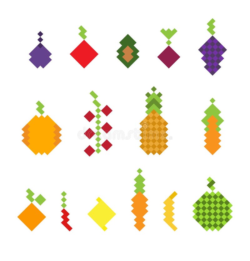 les fruits ont placé des légumes illustration libre de droits les fruits ont placé des légumes illustration libre de droits